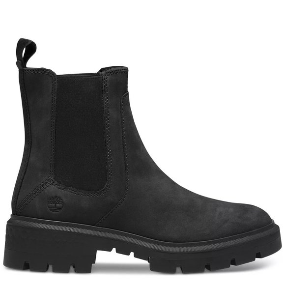 Timberland Cortina Valley Chelsea Black Ankle Boots Bootie Shoes Multi Size NEW - Picture 2 of 8